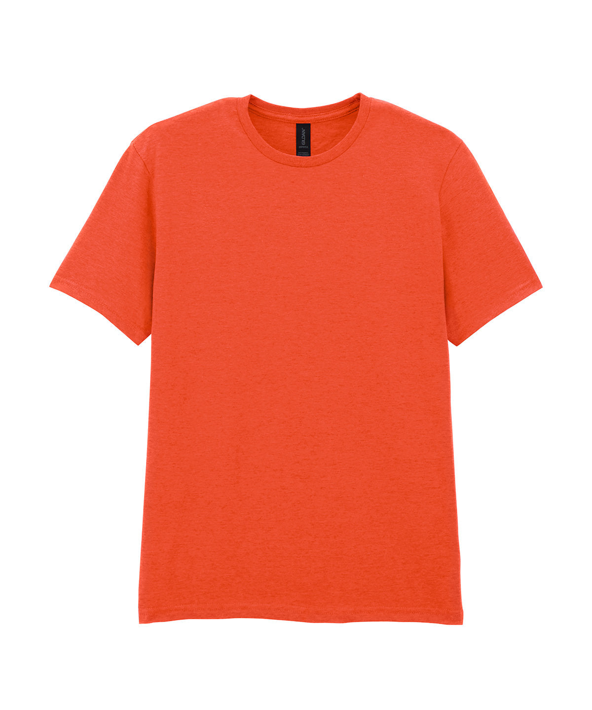 Tryck din logga på T-shirts från Gildan - Anpassa Softstyle Ringspun T-Shirt - Herr i färgen Mellan Orange för företag, föreningar och privatpersoner