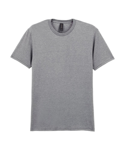 Tryck din logga på T-shirts från Gildan - Anpassa Softstyle Ringspun T-Shirt - Herr i färgen Ljunggrå för företag, föreningar och privatpersoner