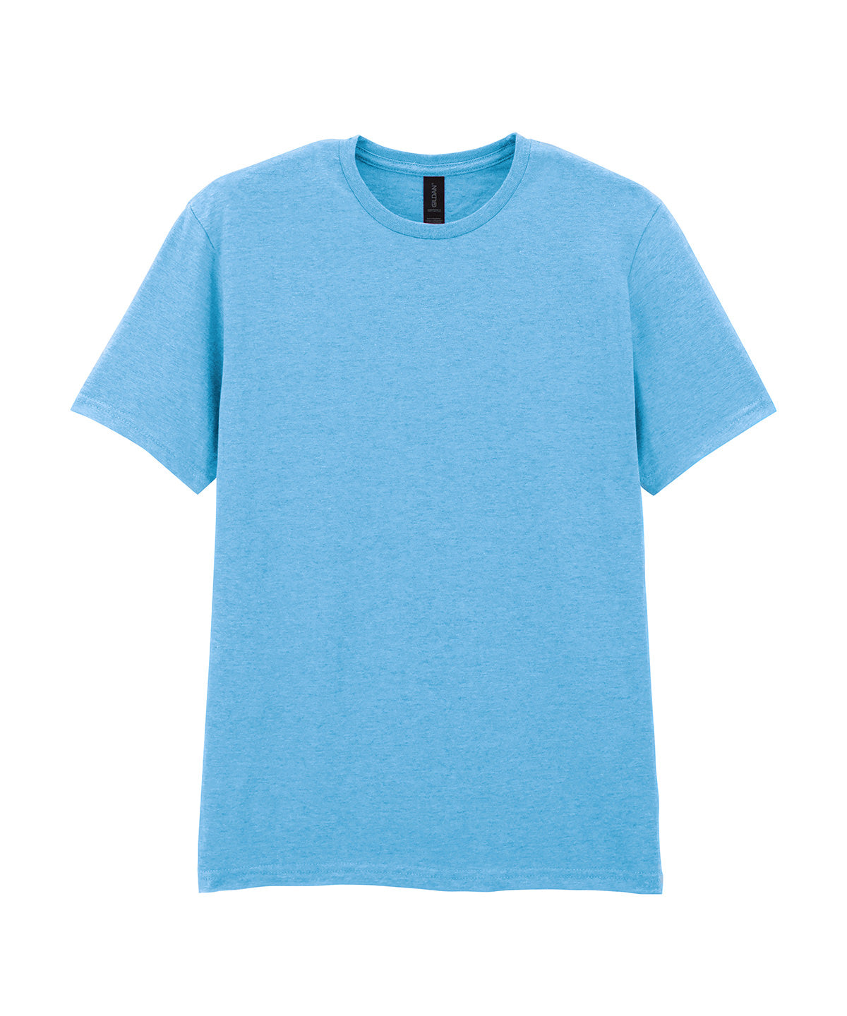 Tryck din logga på T-shirts från Gildan - Anpassa Softstyle Ringspun T-Shirt - Herr i färgen Himmelblå för företag, föreningar och privatpersoner