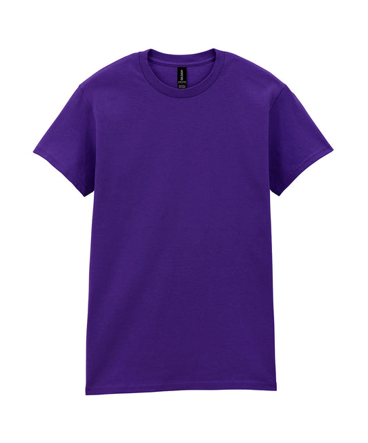 Tryck din logga på T-shirts från Gildan - Anpassa Ultra Cotton T-Shirt - Herr i färgen Mörk lila för företag, föreningar och privatpersoner