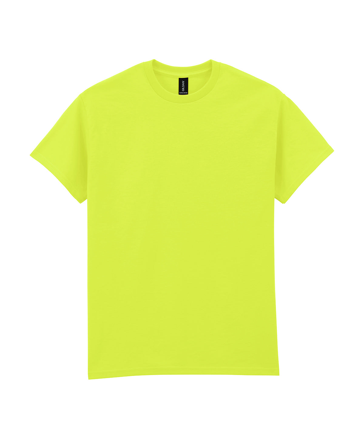 Tryck din logga på T-shirts från Gildan - Anpassa Ultra Cotton T-Shirt - Herr i färgen Neon grön för företag, föreningar och privatpersoner