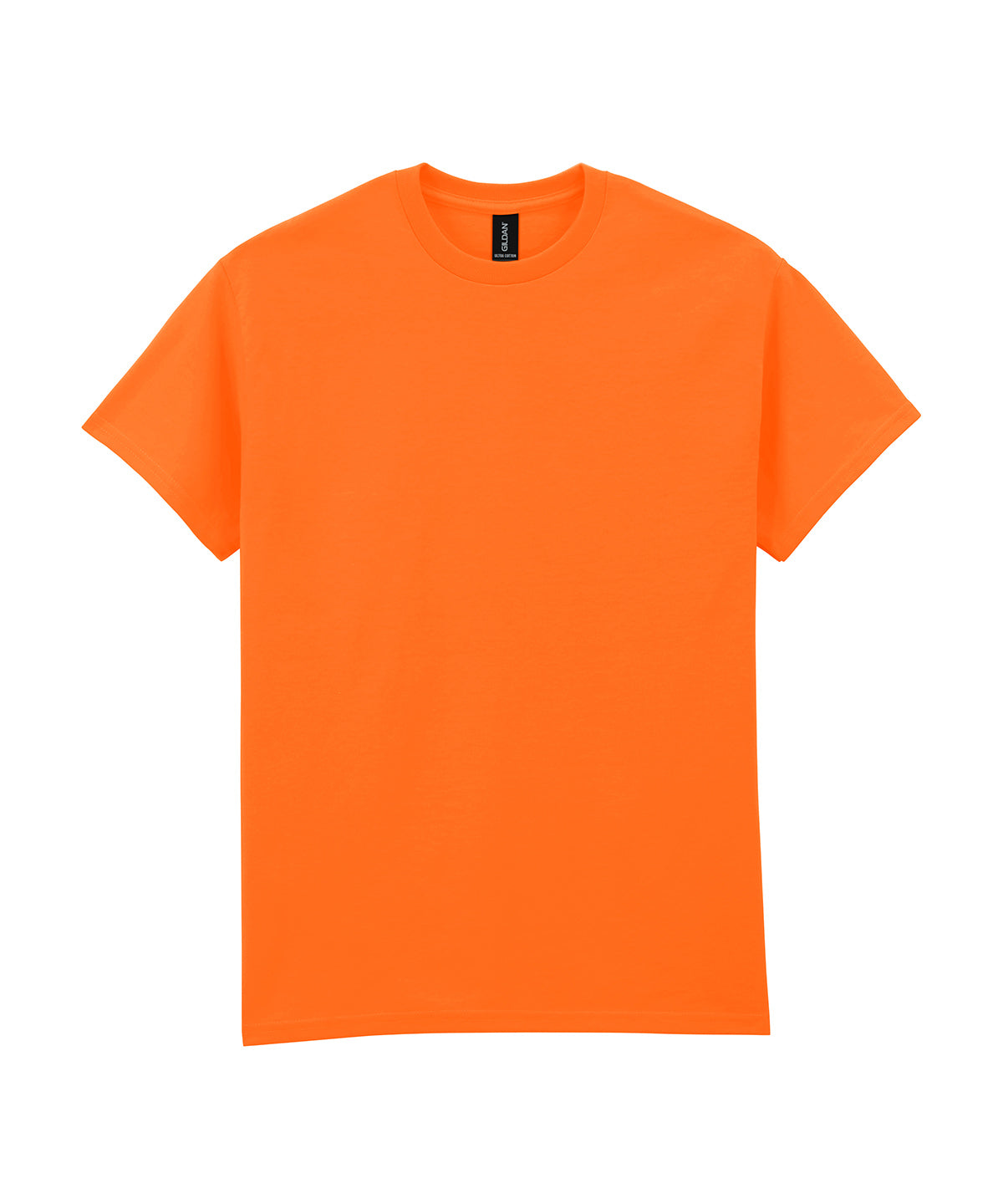 Tryck din logga på T-shirts från Gildan - Anpassa Ultra Cotton T-Shirt - Herr i färgen Neon orange för företag, föreningar och privatpersoner
