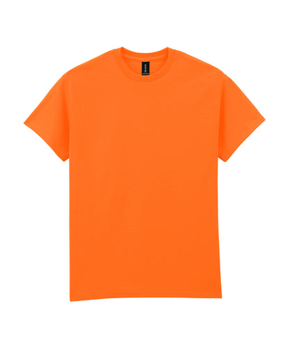Tryck din logga på T-shirts från Gildan - Anpassa Ultra Cotton T-Shirt - Herr i färgen Neon orange för företag, föreningar och privatpersoner