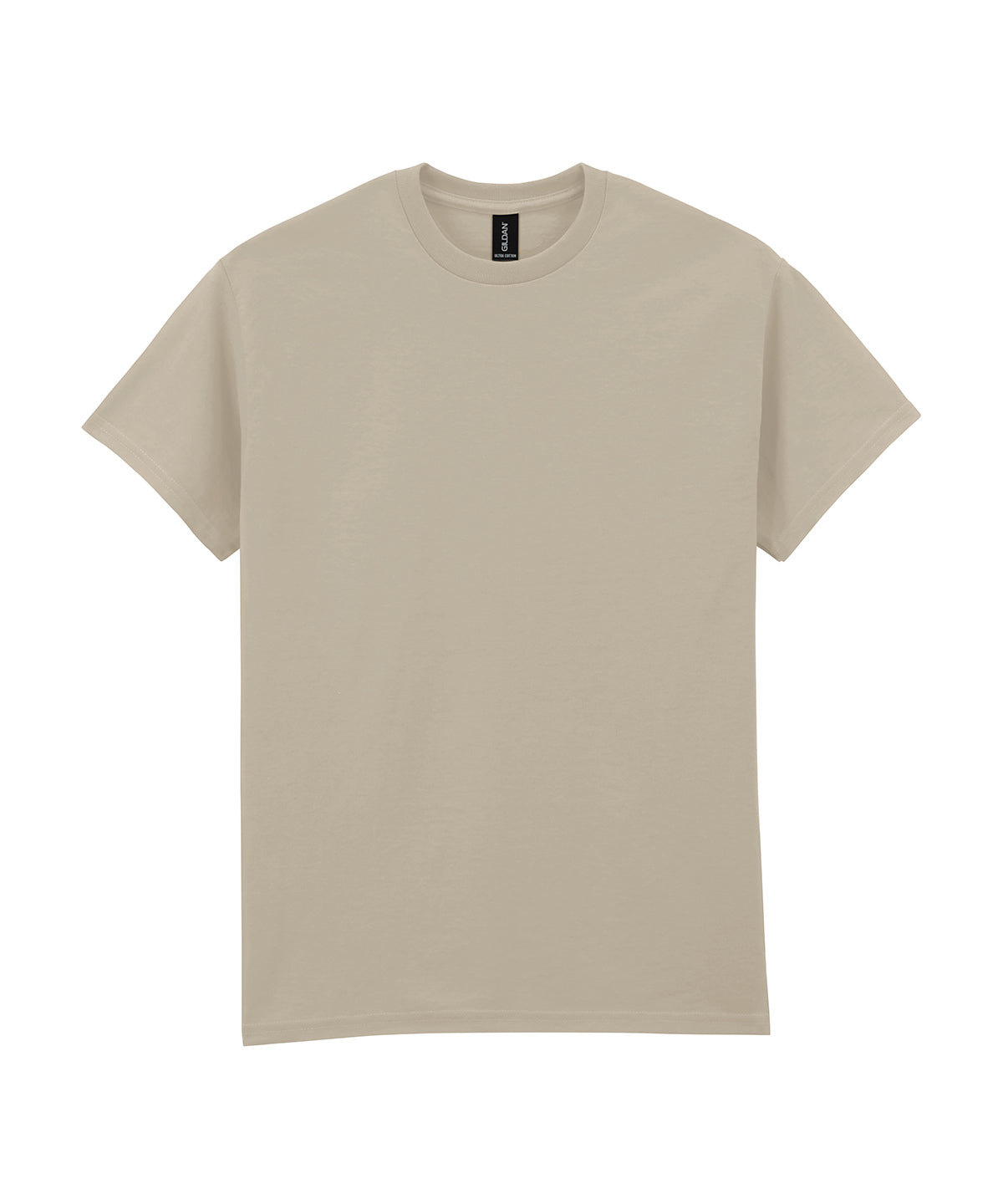 Tryck din logga på T-shirts från Gildan - Anpassa Ultra Cotton T-Shirt - Herr i färgen Naturligt för företag, föreningar och privatpersoner