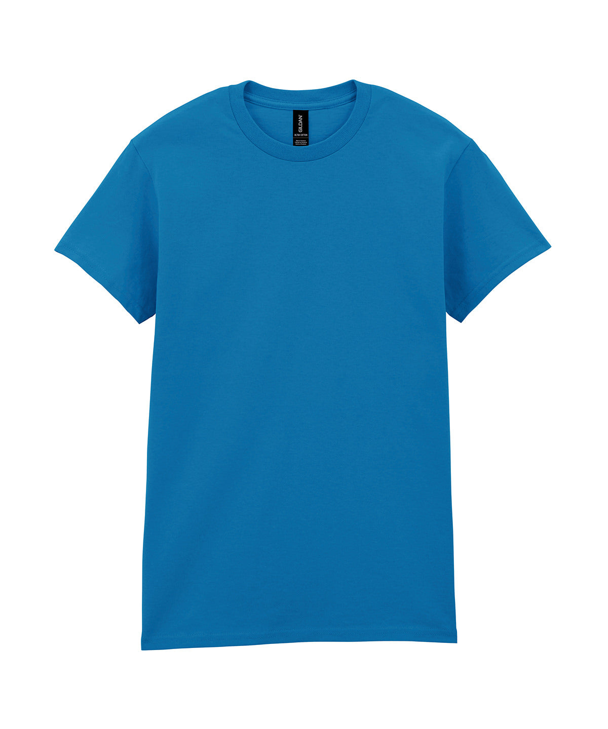 Tryck din logga på T-shirts från Gildan - Anpassa Ultra Cotton T-Shirt - Herr i färgen Safir för företag, föreningar och privatpersoner
