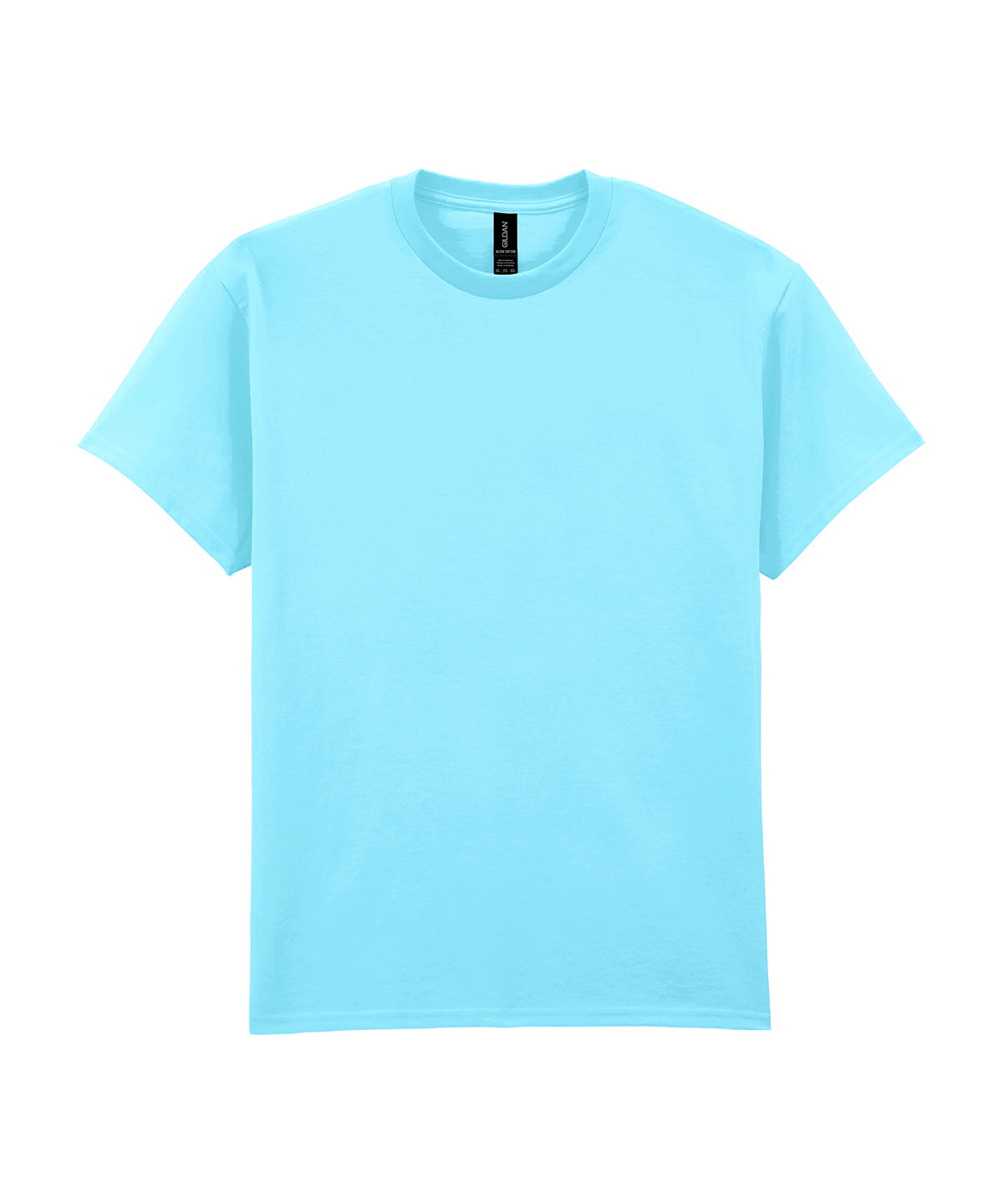 Tryck din logga på T-shirts från Gildan - Anpassa Ultra Cotton T-Shirt - Herr i färgen Himmelblå för företag, föreningar och privatpersoner