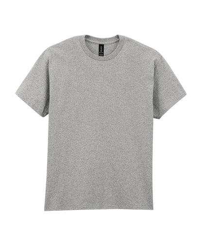 Tryck din logga på T-shirts från Gildan - Anpassa Ultra Cotton T-Shirt - Herr i färgen Ljunggrå för företag, föreningar och privatpersoner