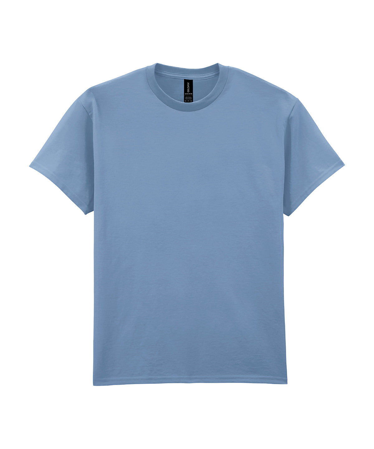 Tryck din logga på T-shirts från Gildan - Anpassa Ultra Cotton T-Shirt - Herr i färgen Mellanblå för företag, föreningar och privatpersoner