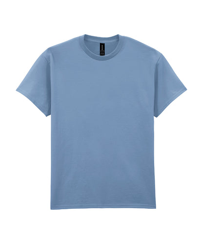 Tryck din logga på T-shirts från Gildan - Anpassa Ultra Cotton T-Shirt - Herr i färgen Mellanblå för företag, föreningar och privatpersoner