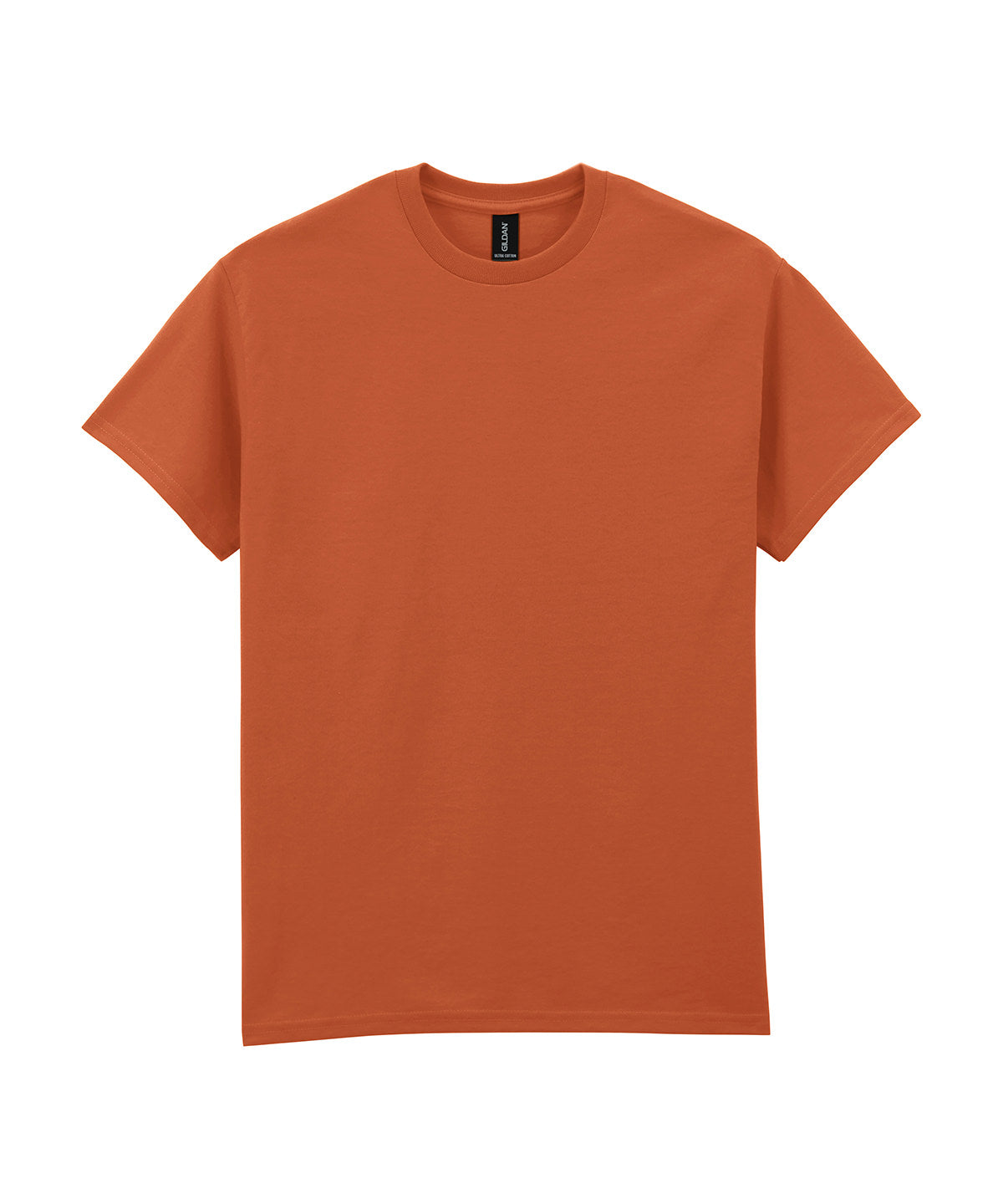 Tryck din logga på T-shirts från Gildan - Anpassa Ultra Cotton T-Shirt - Herr i färgen Mörk orange för företag, föreningar och privatpersoner