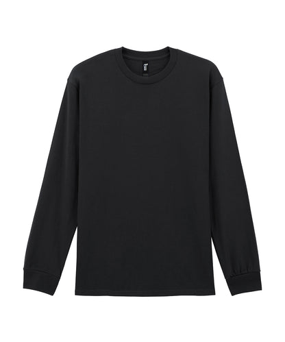 Tryck din logga på T-shirts från Gildan - Anpassa Hammer Long Sleeve T-Shirt for - Herr i färgen Svart för företag, föreningar och privatpersoner