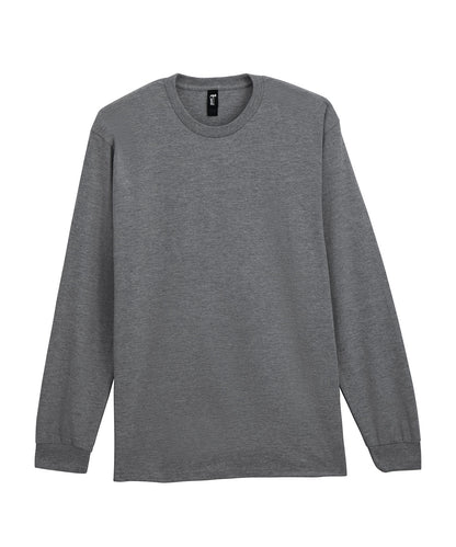Tryck din logga på T-shirts från Gildan - Anpassa Hammer Long Sleeve T-Shirt for - Herr i färgen Ljunggrå 5XL för företag, föreningar och privatpersoner