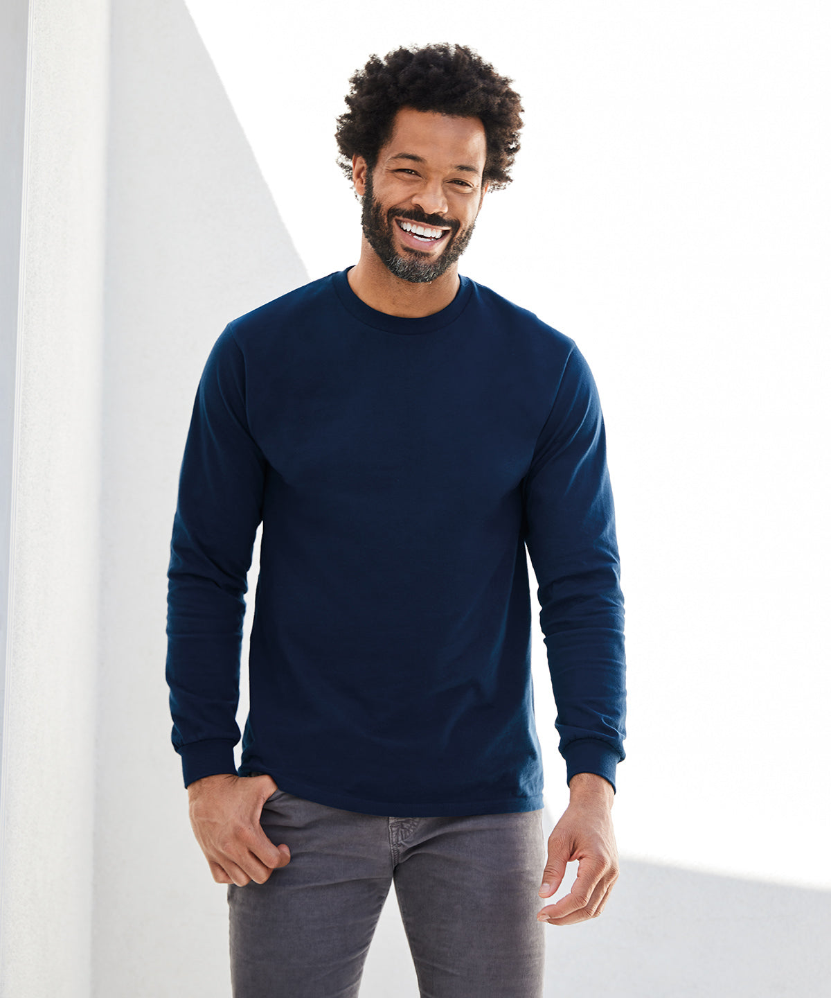 Tryck din logga på T-shirts från Gildan - Anpassa Hammer Long Sleeve T-Shirt for - Herr i färgen för företag, föreningar och privatpersoner