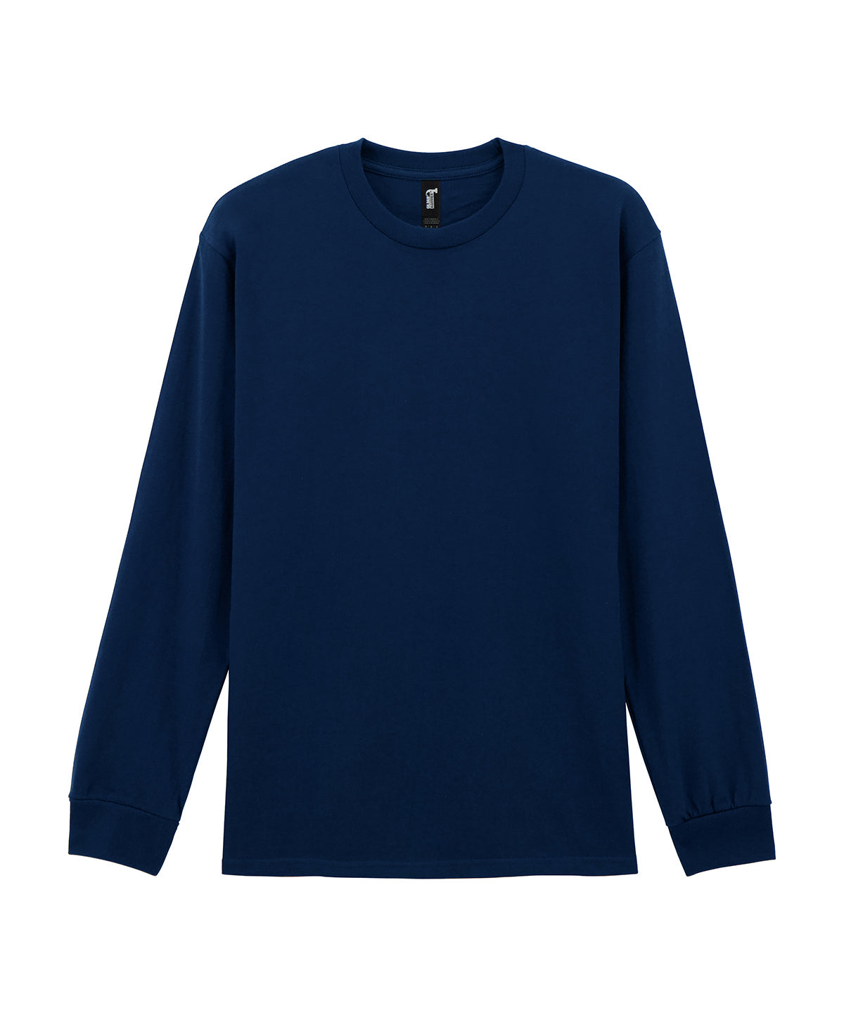 Tryck din logga på T-shirts från Gildan - Anpassa Hammer Long Sleeve T-Shirt for - Herr i färgen Marinblå för företag, föreningar och privatpersoner