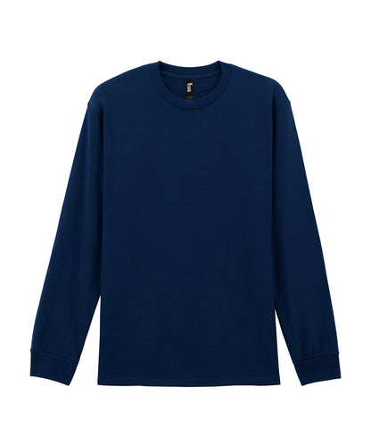 Tryck din logga på T-shirts från Gildan - Anpassa Hammer Long Sleeve T-Shirt for - Herr i färgen Marinblå för företag, föreningar och privatpersoner