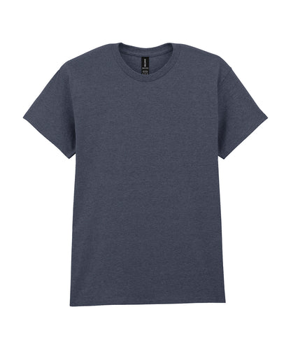 Tryck din logga på T-shirts från Gildan - Anpassa Heavy Cotton T-Shirt - Herr i färgen Mörkgrå för företag, föreningar och privatpersoner