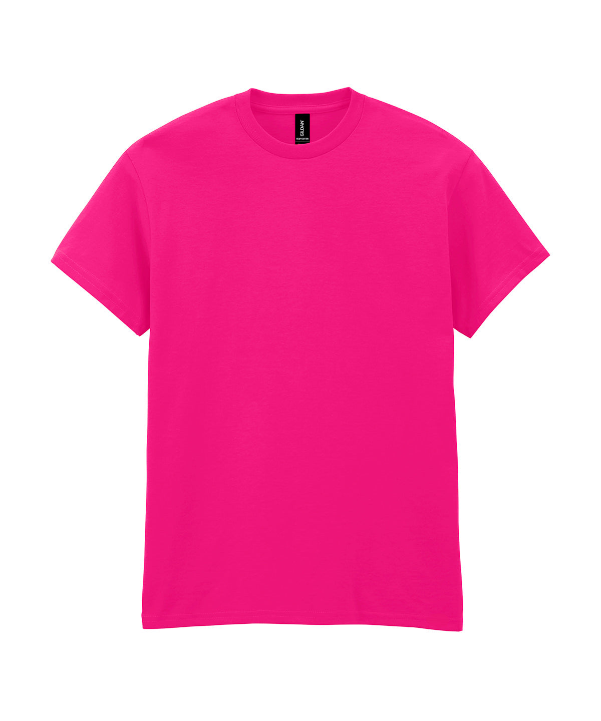 Tryck din logga på T-shirts från Gildan - Anpassa Heavy Cotton T-Shirt - Herr i färgen Mörkrosa för företag, föreningar och privatpersoner