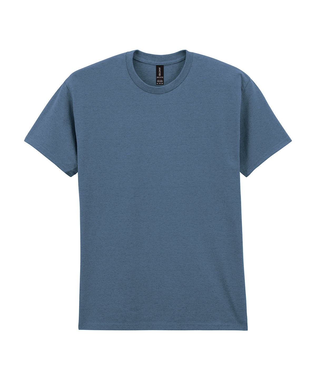 Tryck din logga på T-shirts från Gildan - Anpassa Heavy Cotton T-Shirt - Herr i färgen Mörkblå för företag, föreningar och privatpersoner