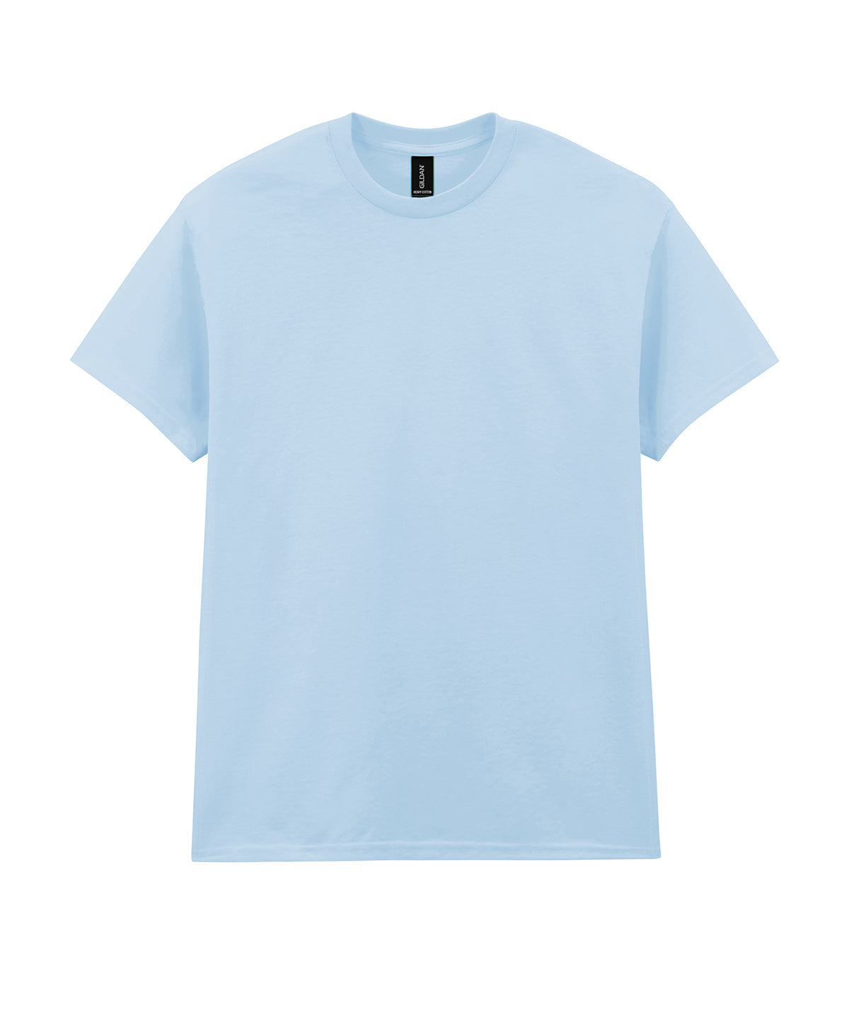 Tryck din logga på T-shirts från Gildan - Anpassa Heavy Cotton T-Shirt - Herr i färgen Ljusblå för företag, föreningar och privatpersoner