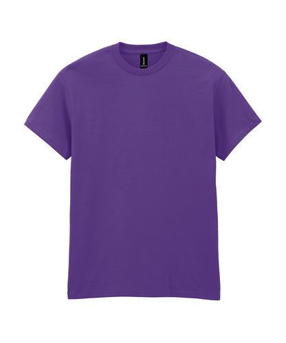 Tryck din logga på T-shirts från Gildan - Anpassa Heavy Cotton T-Shirt - Herr i färgen Mörk lila för företag, föreningar och privatpersoner