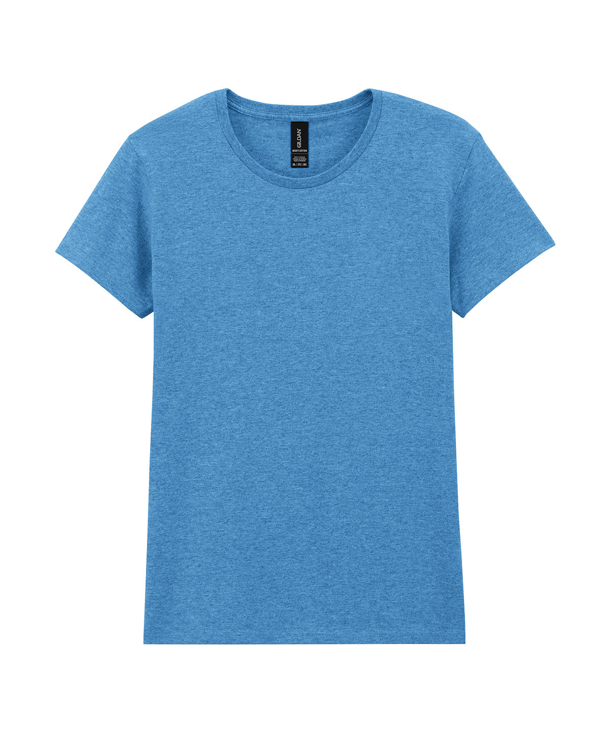 Tryck din logga på T-shirts från Gildan - Anpassa Heavy Cotton T-Shirt - Dam i färgen Safir för företag, föreningar och privatpersoner