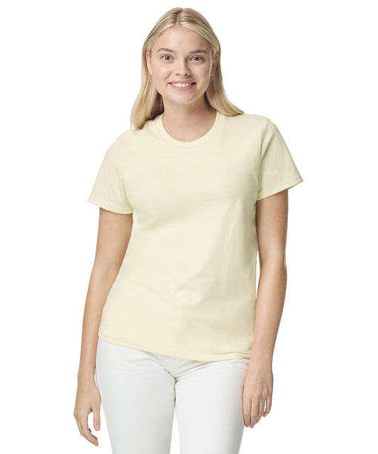 Tryck din logga på T-shirts från Gildan - Anpassa Heavy Cotton T-Shirt - Dam i färgen för företag, föreningar och privatpersoner