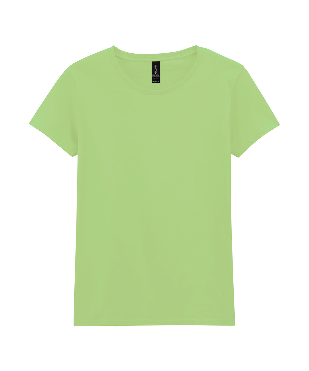 Tryck din logga på T-shirts från Gildan - Anpassa Heavy Cotton T-Shirt - Dam i färgen Mint för företag, föreningar och privatpersoner