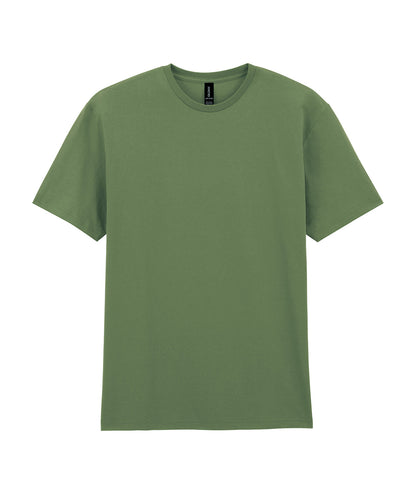 Tryck din logga på T-shirts från Gildan - Anpassa Gildan - T-shirt Unisex i färgen Mörkgrön Dam för företag, föreningar och privatpersoner