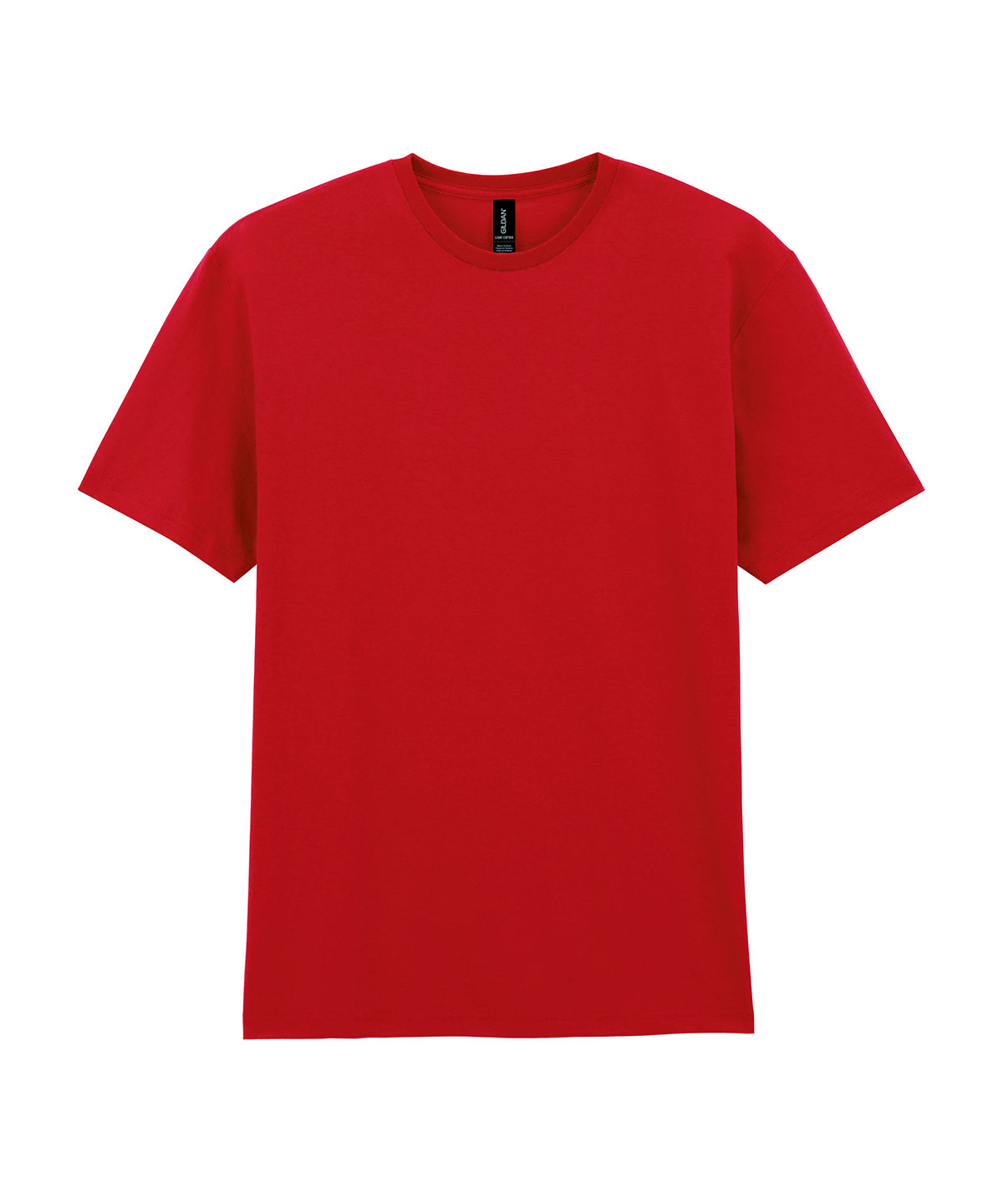 Tryck din logga på T-shirts från Gildan - Anpassa Gildan - T-shirt Unisex i färgen Mellan röd Dam för företag, föreningar och privatpersoner