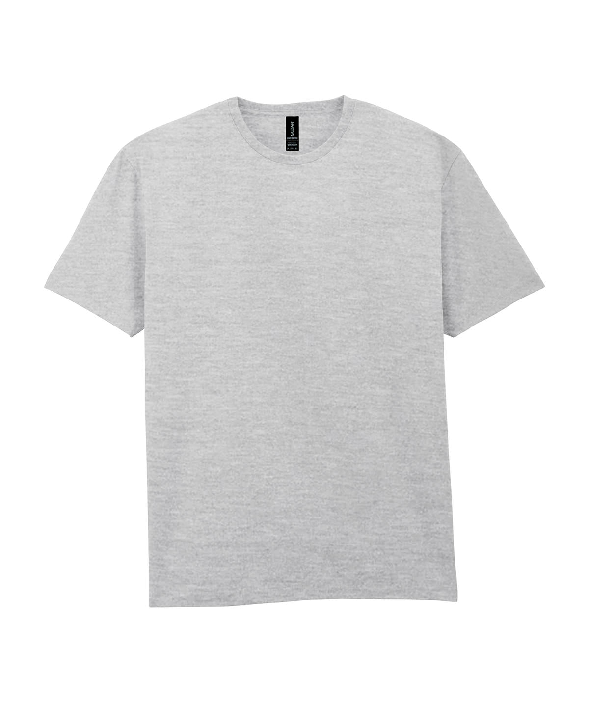 Tryck din logga på T-shirts från Gildan - Anpassa Gildan - T-shirt Unisex i färgen Mellangrå Dam för företag, föreningar och privatpersoner