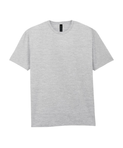 Tryck din logga på T-shirts från Gildan - Anpassa Gildan - T-shirt Unisex i färgen Mellangrå Dam för företag, föreningar och privatpersoner