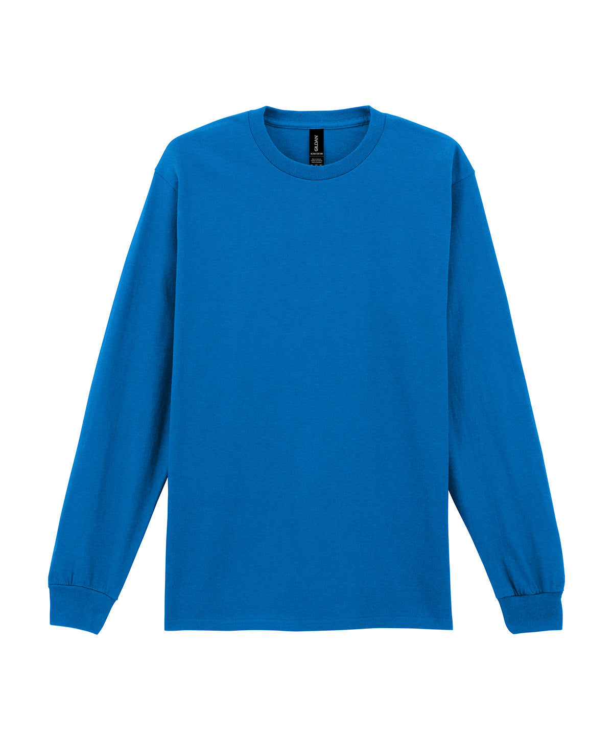 Tryck din logga på T-shirts från Gildan - Anpassa Ultra Cotton™ Long Sleeve T-Shirt - Unisex i färgen Royal för företag, föreningar och privatpersoner