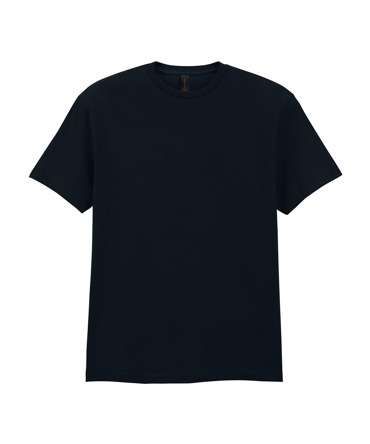 Tryck din logga på T-shirts från Gildan - Anpassa Softstyle CVC T-Shirt - Herr i färgen Svart för företag, föreningar och privatpersoner