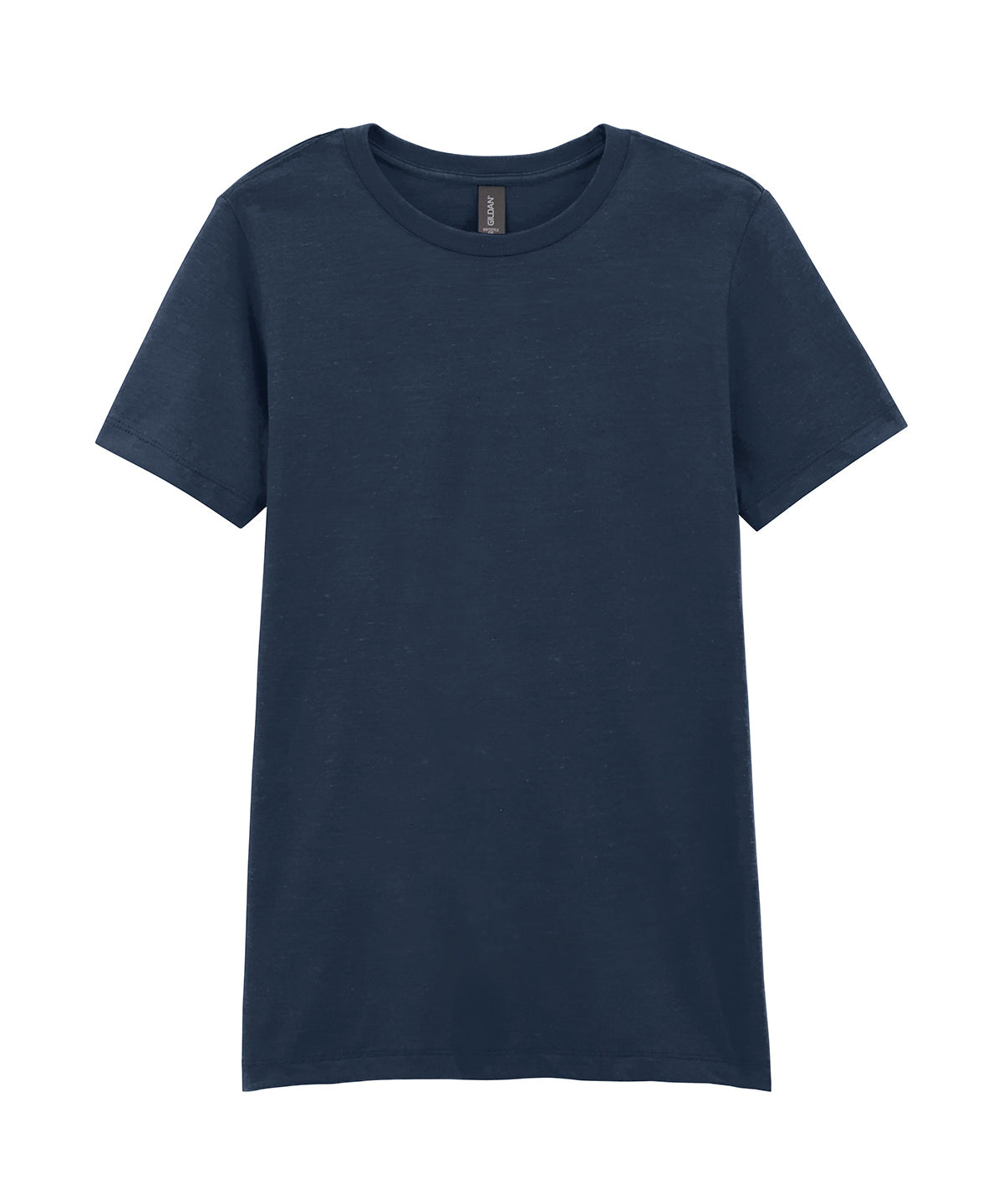 Tryck din logga på T-shirts från Gildan - Anpassa Softstyle CVC T-Shirt - Dam i färgen Marinblå för företag, föreningar och privatpersoner