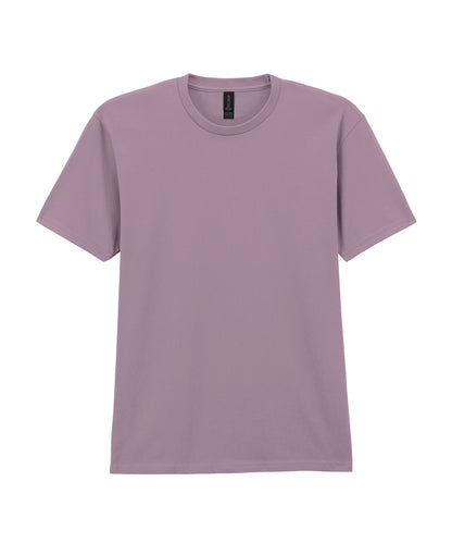 Tryck din logga på T-shirts från Gildan - Anpassa Gildan Softstyle Midweight T-Shirt - Herr i färgen Mellangrå för företag, föreningar och privatpersoner