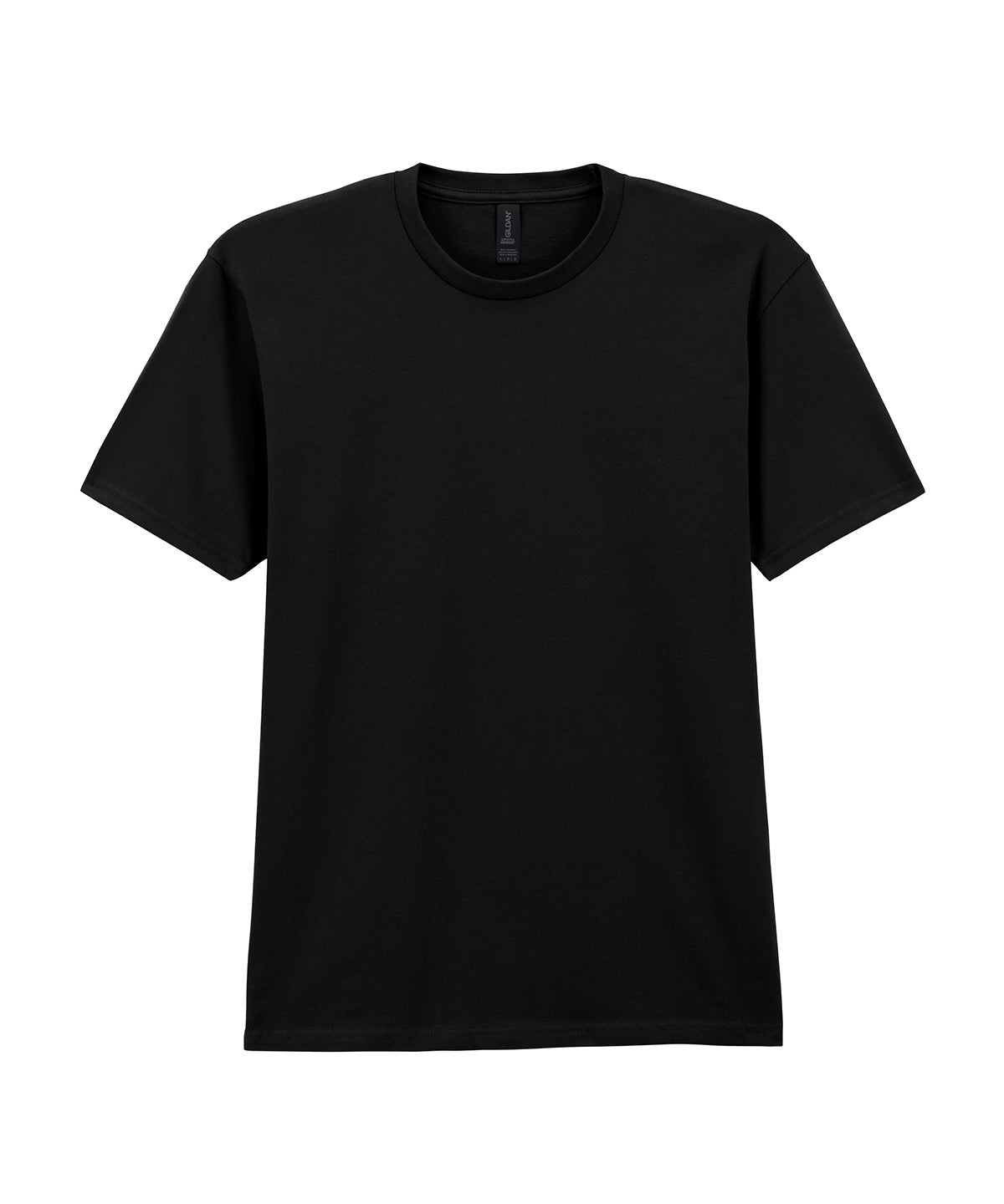 Tryck din logga på T-shirts från Gildan - Anpassa Gildan Softstyle Midweight T-Shirt - Herr i färgen Svart för företag, föreningar och privatpersoner