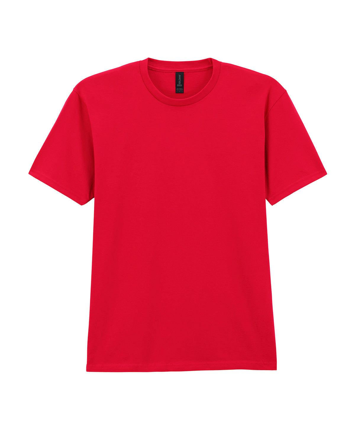 Tryck din logga på T-shirts från Gildan - Anpassa Gildan Softstyle Midweight T-Shirt - Herr i färgen Mellan röd för företag, föreningar och privatpersoner