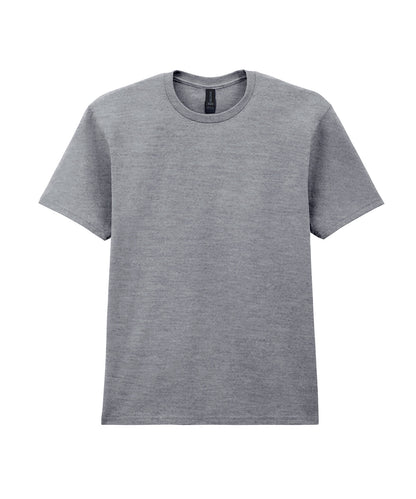 Tryck din logga på T-shirts från Gildan - Anpassa Gildan Softstyle Midweight T-Shirt - Herr i färgen Ljunggrå för företag, föreningar och privatpersoner