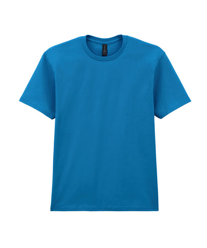 Tryck din logga på T-shirts från Gildan - Anpassa Gildan Softstyle Midweight T-Shirt - Herr i färgen Safir för företag, föreningar och privatpersoner