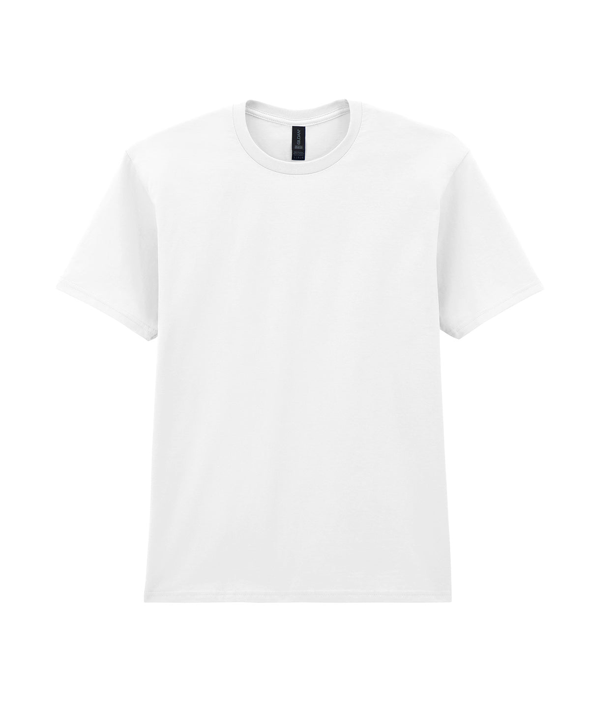 Tryck din logga på T-shirts från Gildan - Anpassa Gildan Softstyle Midweight T-Shirt - Herr i färgen Vit för företag, föreningar och privatpersoner