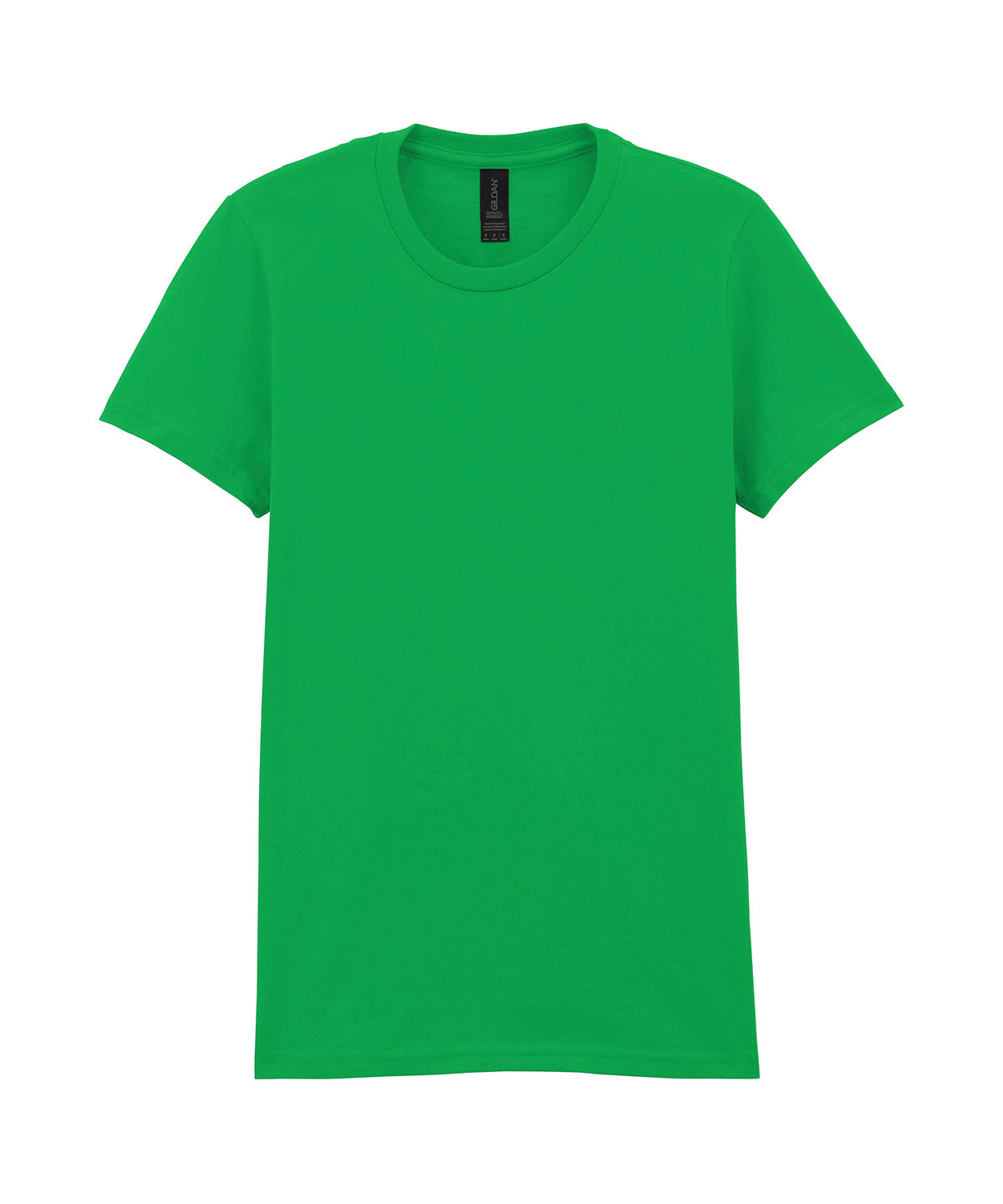 Tryck din logga på T-shirts från Gildan - Anpassa Softstyle Midweight T-Shirt - Dam i färgen Mellan grön för företag, föreningar och privatpersoner