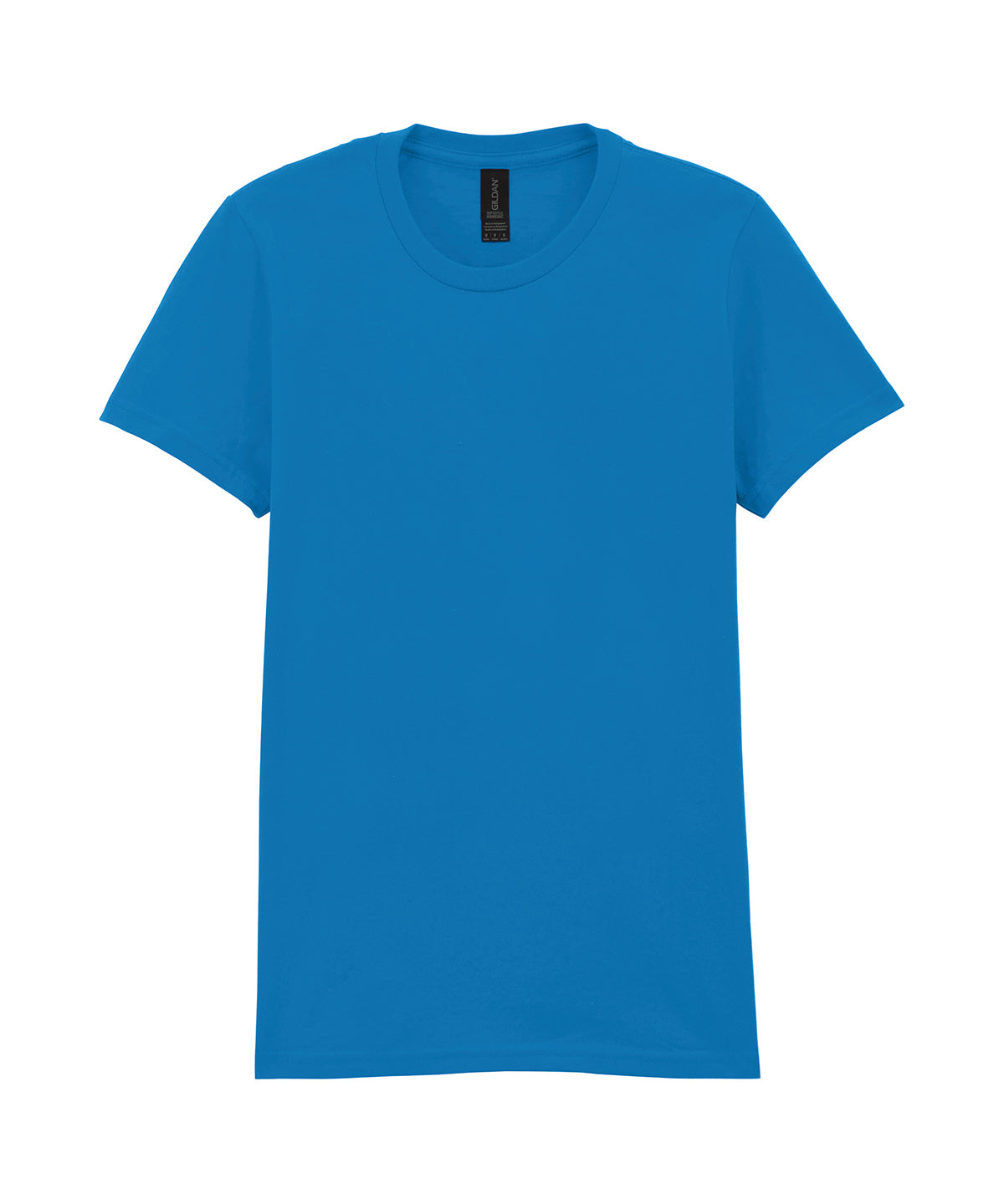 Tryck din logga på T-shirts från Gildan - Anpassa Softstyle Midweight T-Shirt - Dam i färgen Safir för företag, föreningar och privatpersoner