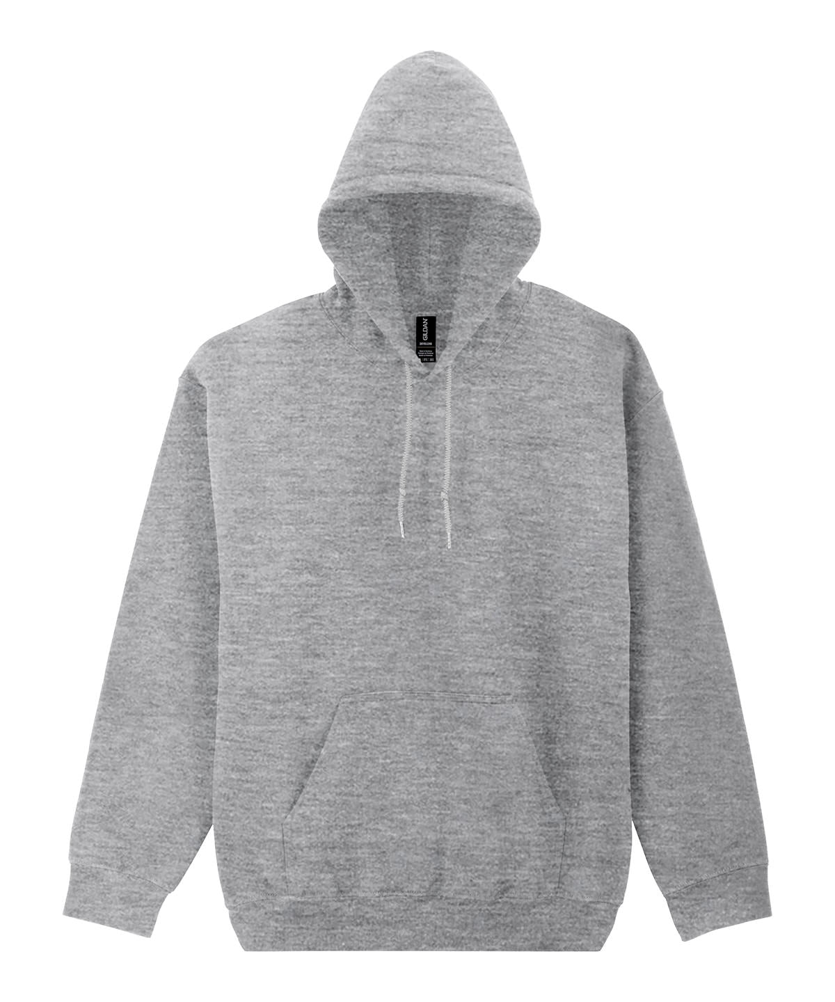 Tryck din logga på Hoodies från Gildan - Anpassa Gildan DryBlend® - Hoodie för Vuxna i färgen Ljunggrå för företag, föreningar och privatpersoner