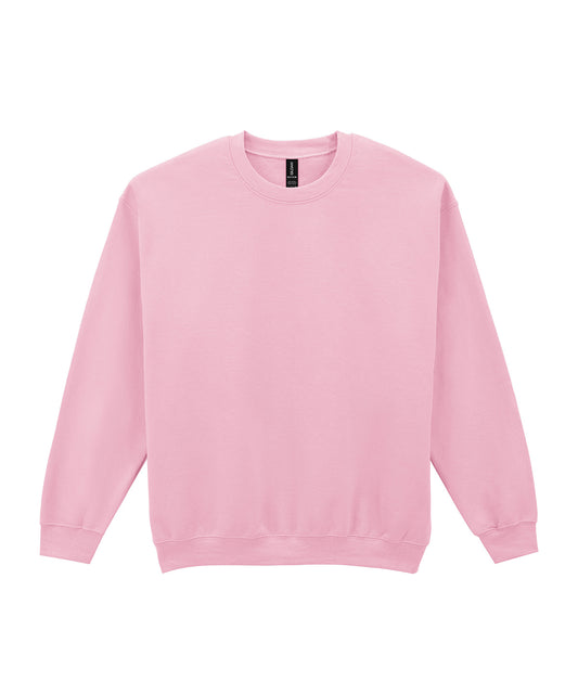 Tryck din logga på Sweatshirts från Gildan - Anpassa Gildan - Heavy Blend Sweatshirt för Vuxna i färgen Ljusrosa för företag, föreningar och privatpersoner