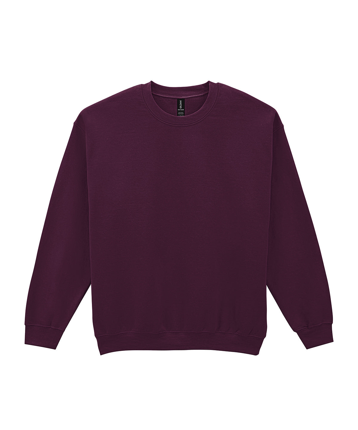 Tryck din logga på Sweatshirts från Gildan - Anpassa Gildan - Heavy Blend Sweatshirt för Vuxna i färgen Mörkröd för företag, föreningar och privatpersoner