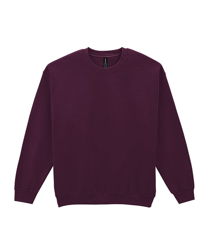 Tryck din logga på Sweatshirts från Gildan - Anpassa Gildan - Heavy Blend Sweatshirt för Vuxna i färgen Mörkröd för företag, föreningar och privatpersoner