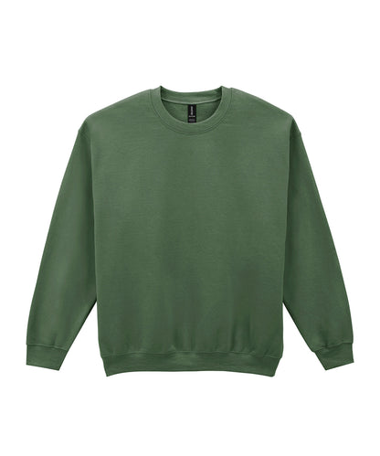 Tryck din logga på Sweatshirts från Gildan - Anpassa Gildan - Heavy Blend Sweatshirt för Vuxna i färgen Mörkgrön för företag, föreningar och privatpersoner