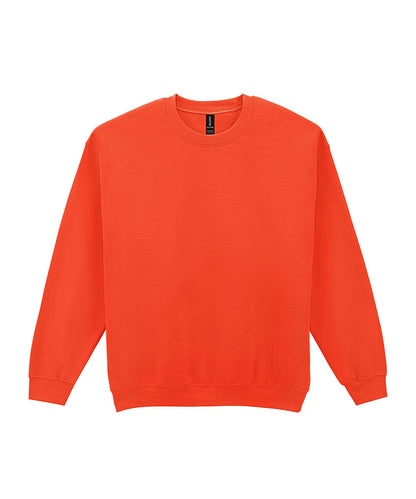 Tryck din logga på Sweatshirts från Gildan - Anpassa Gildan - Heavy Blend Sweatshirt för Vuxna i färgen Mellan Orange för företag, föreningar och privatpersoner