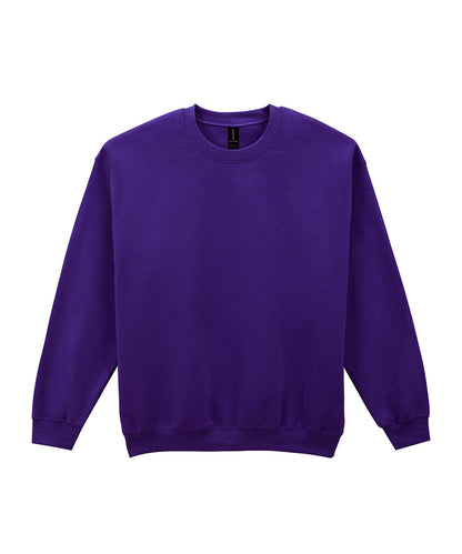 Tryck din logga på Sweatshirts från Gildan - Anpassa Gildan - Heavy Blend Sweatshirt för Vuxna i färgen Mörk lila för företag, föreningar och privatpersoner