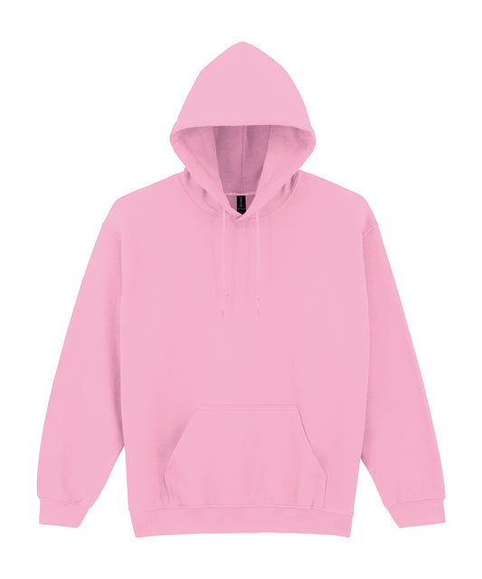 Tryck din logga på Hoodies från Gildan - Anpassa Gildan Heavy Blend™ - Hoodie för Vuxna i färgen Ljusrosa för företag, föreningar och privatpersoner